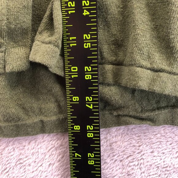 J.Jill Womens Cardigan Sweater MP Open Front Classic Green Casual Cozy Knit - Picture 4 of 10